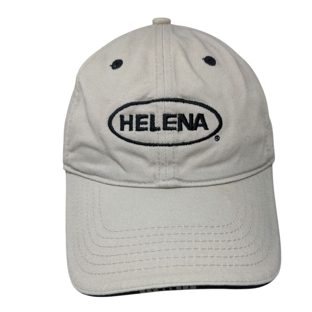 Helena Slideback Hat Tan One Size 6 Panel Embroidered Page & Tuttle